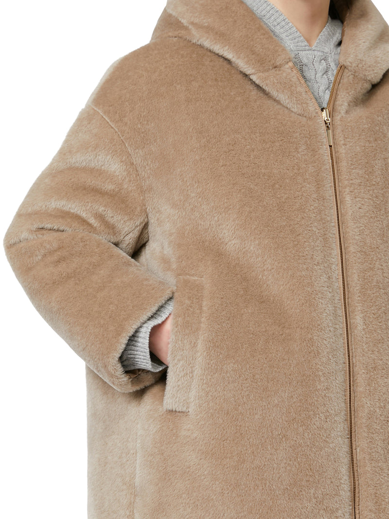 OLIVIA REVERSIBLE PADDED JACKET IN ALPACA AND WOOL