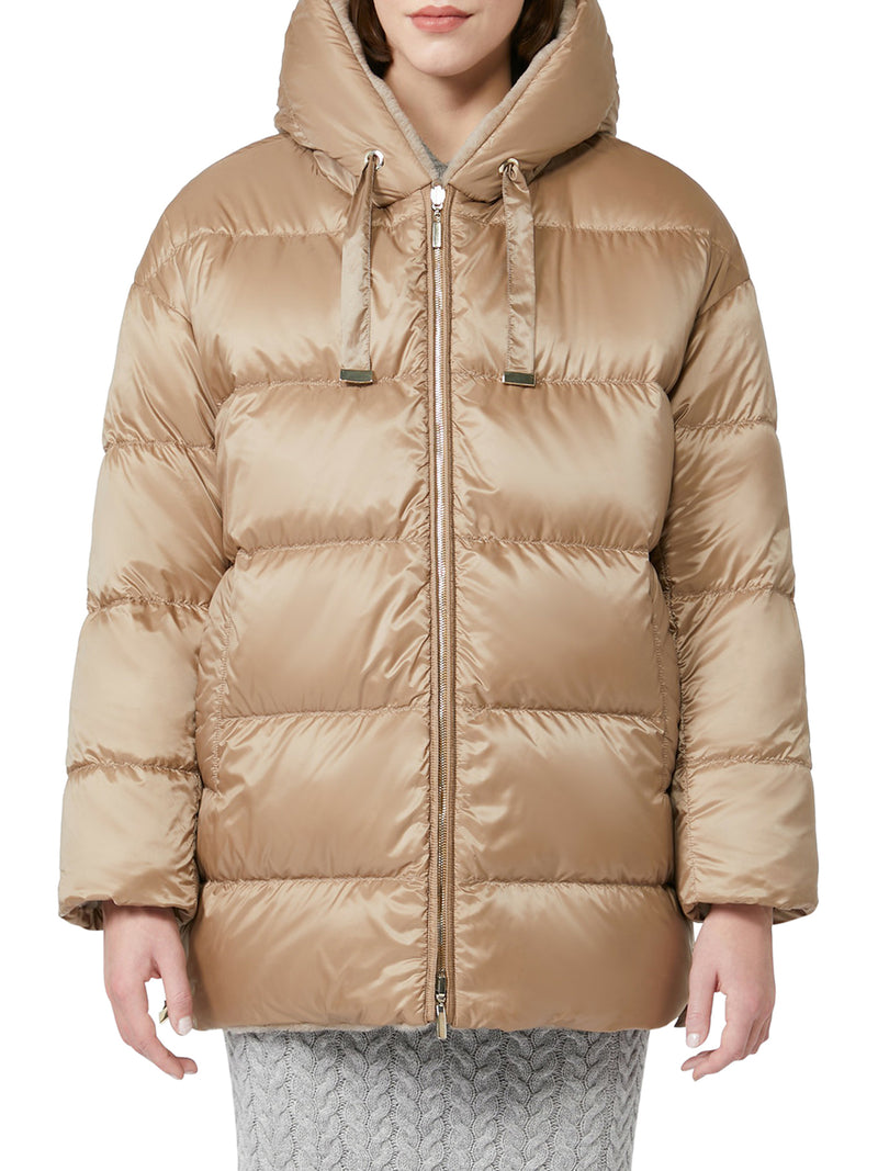 OLIVIA REVERSIBLE PADDED JACKET IN ALPACA AND WOOL