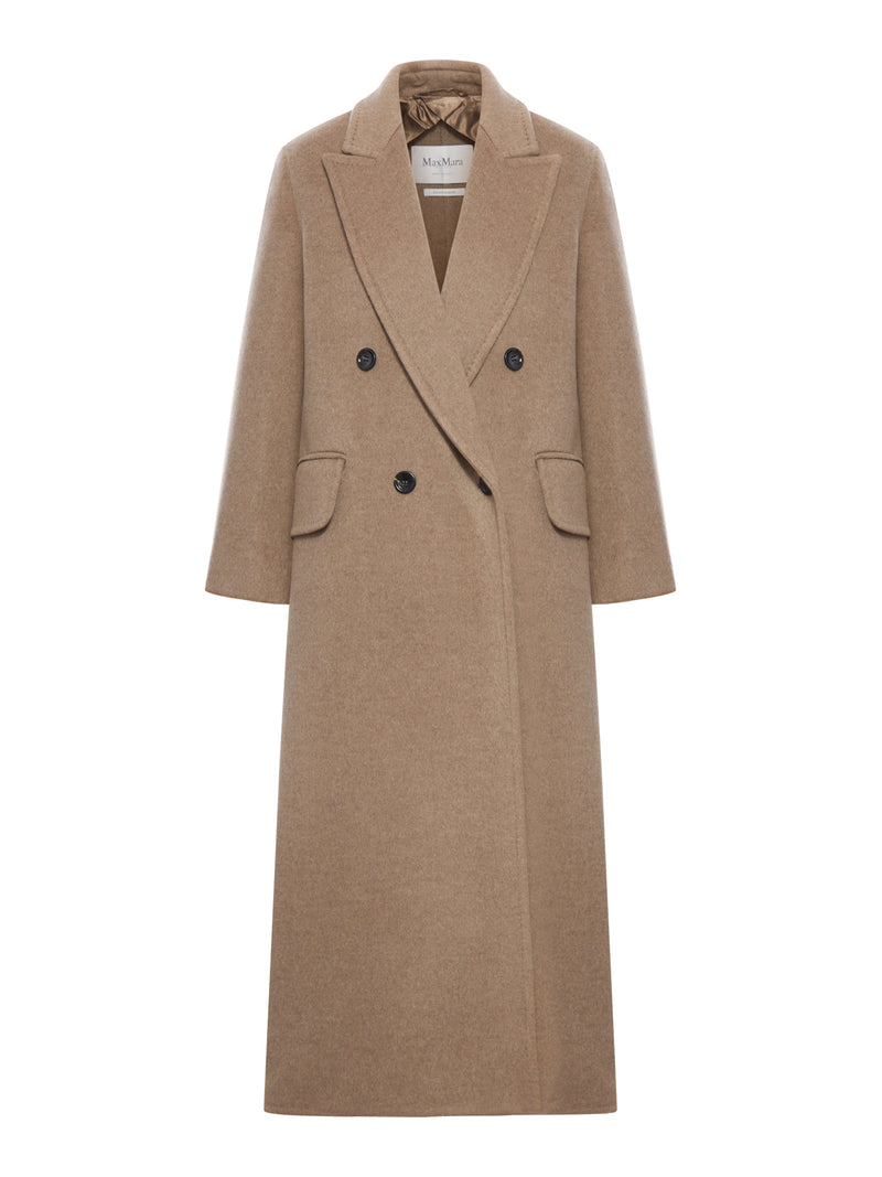 LONG DOUBLE-BREASTED CASHMERE COAT
