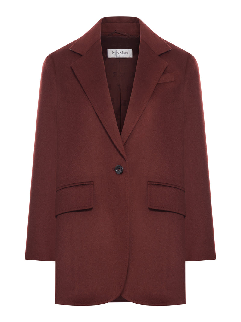 SINGLE-BREASTED CAMEL BLAZER