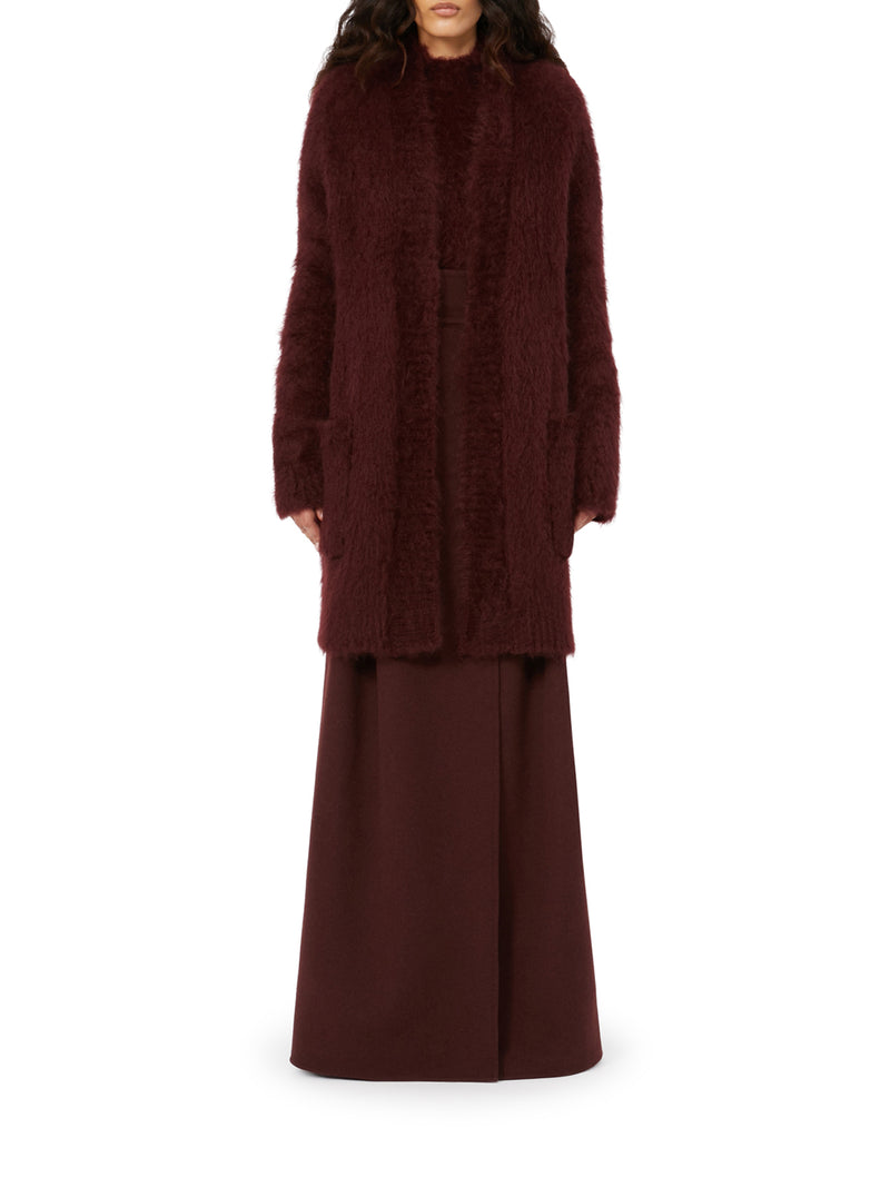MOHAIR YARN CARDIGAN