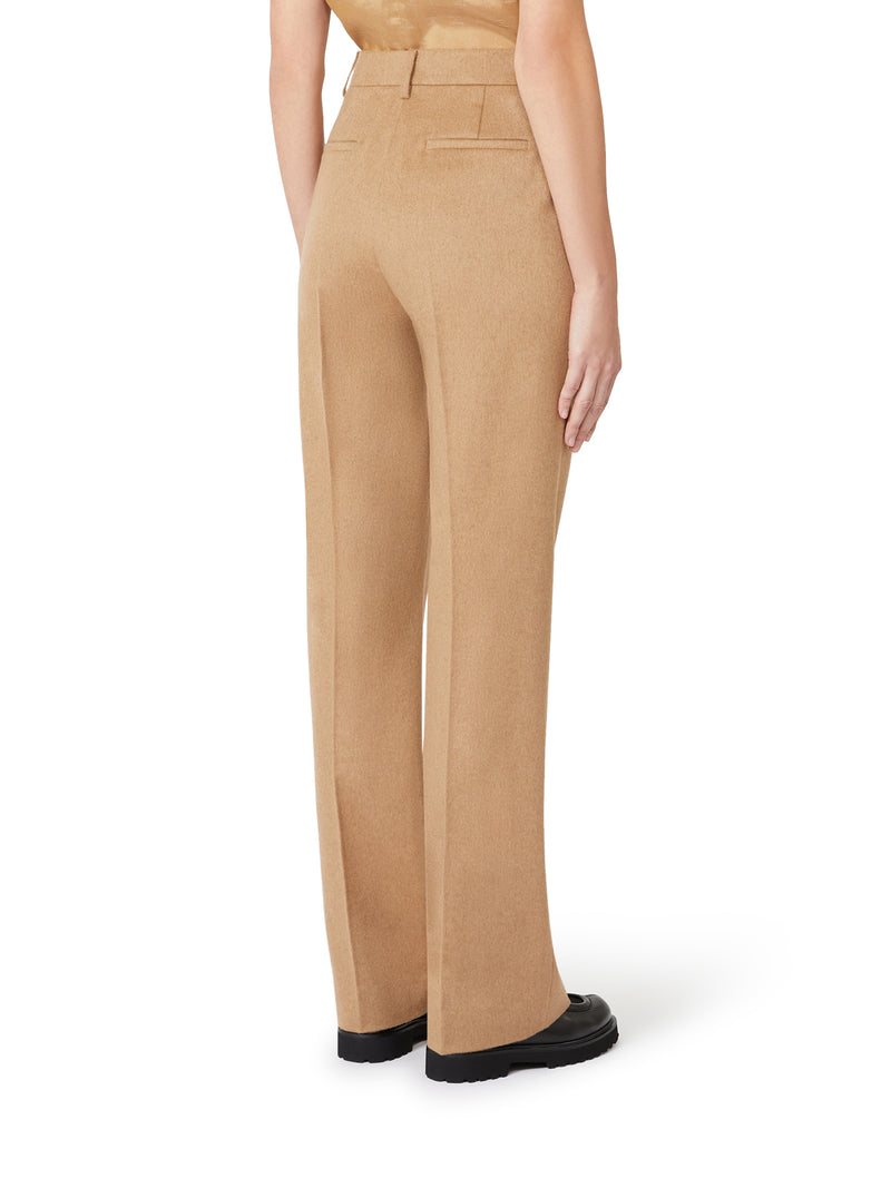 TAILORED CHARCOAL LEATHER TROUSERS