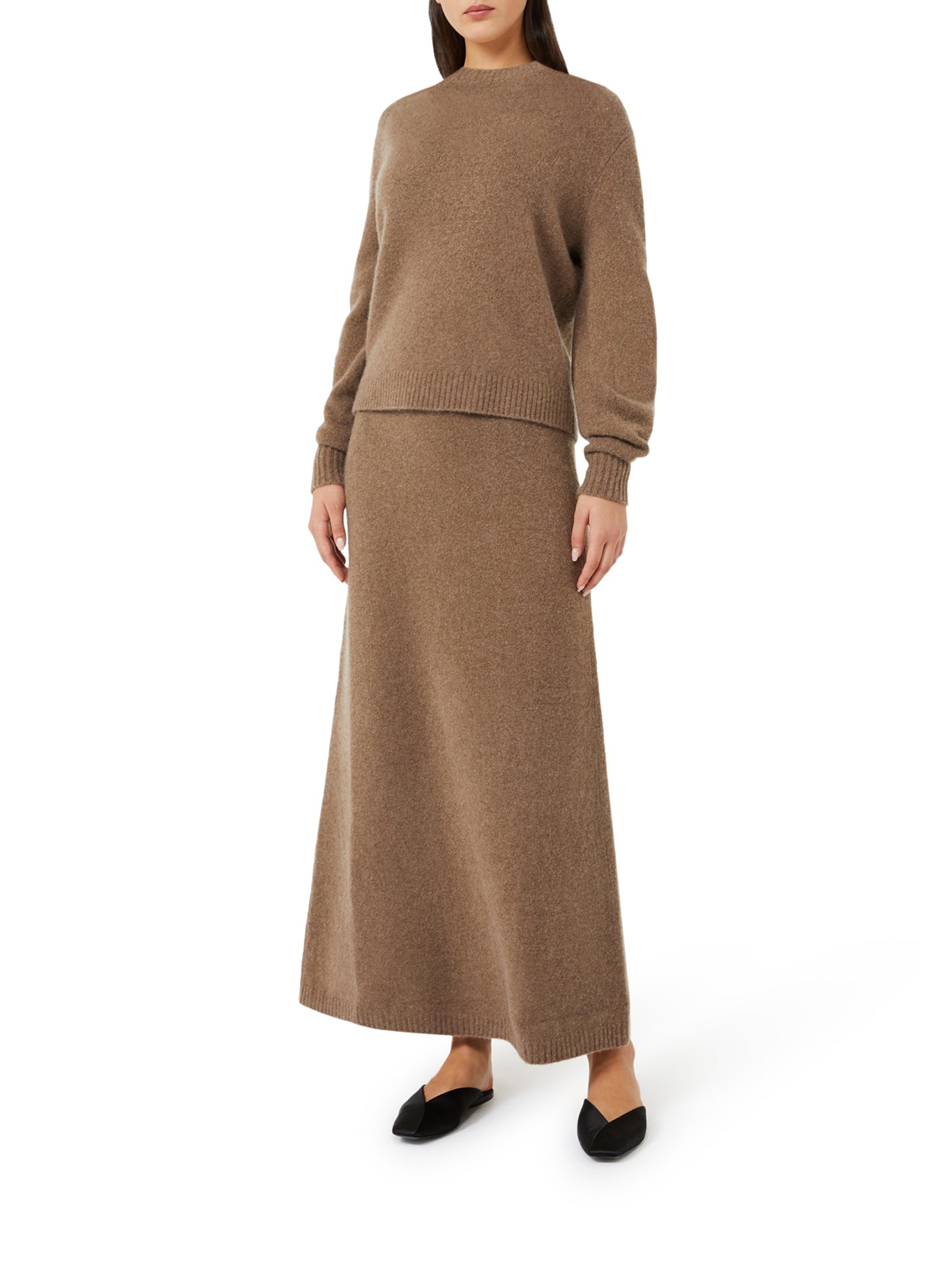 STRETCH CASHMERE YARN SWEATER