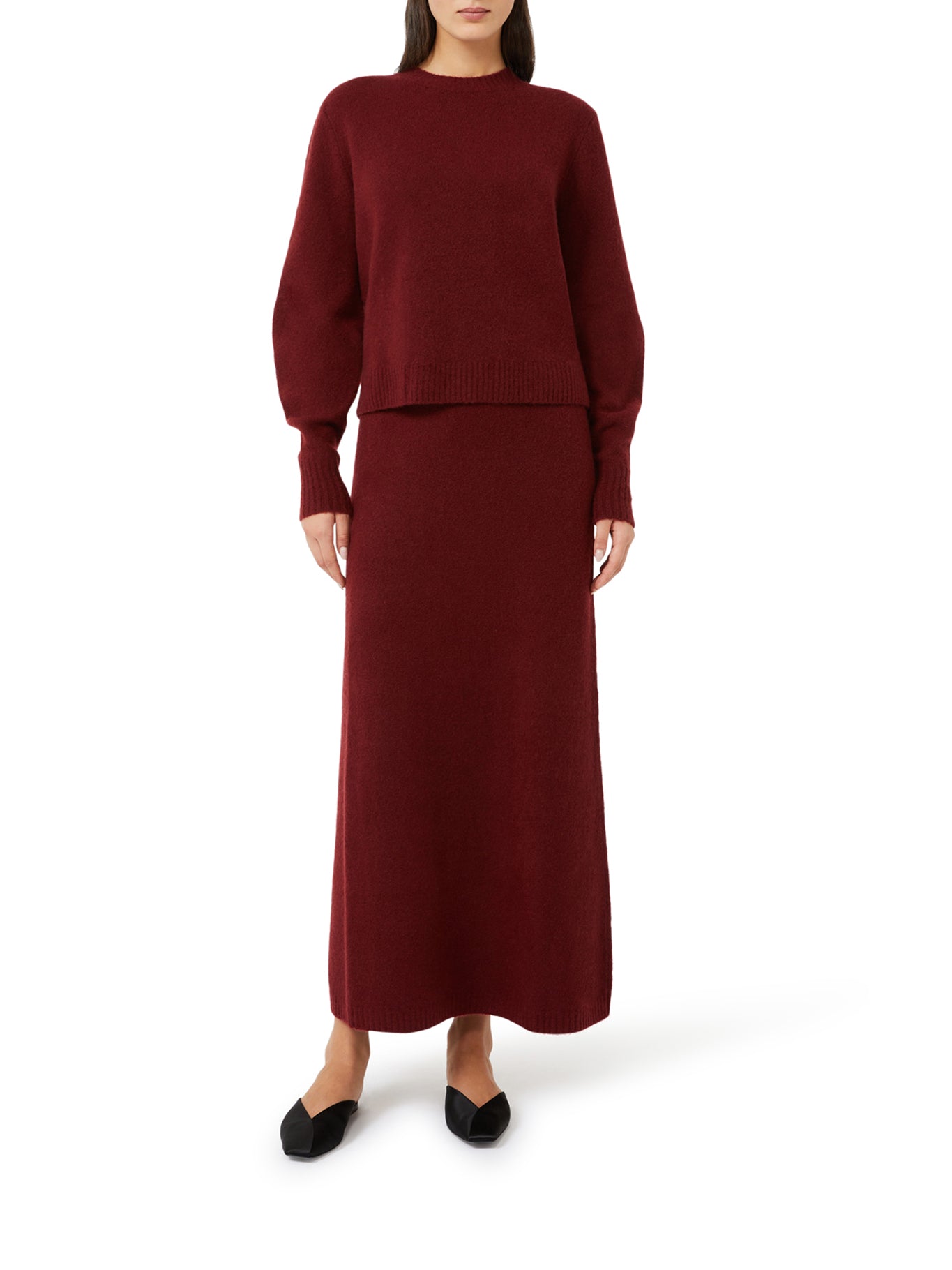 STRETCH CASHMERE YARN SWEATER