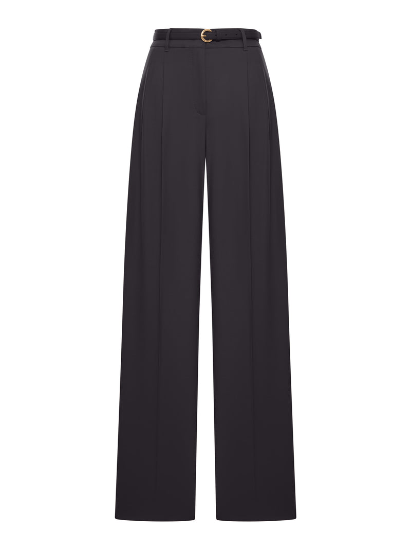WOOL TASSEL ENTRY TROUSERS