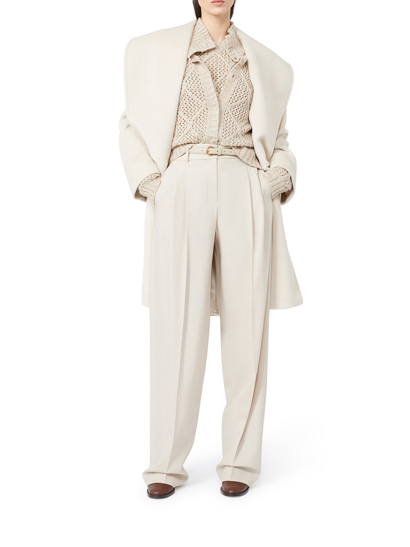 WOOL TASSEL ENTRY TROUSERS