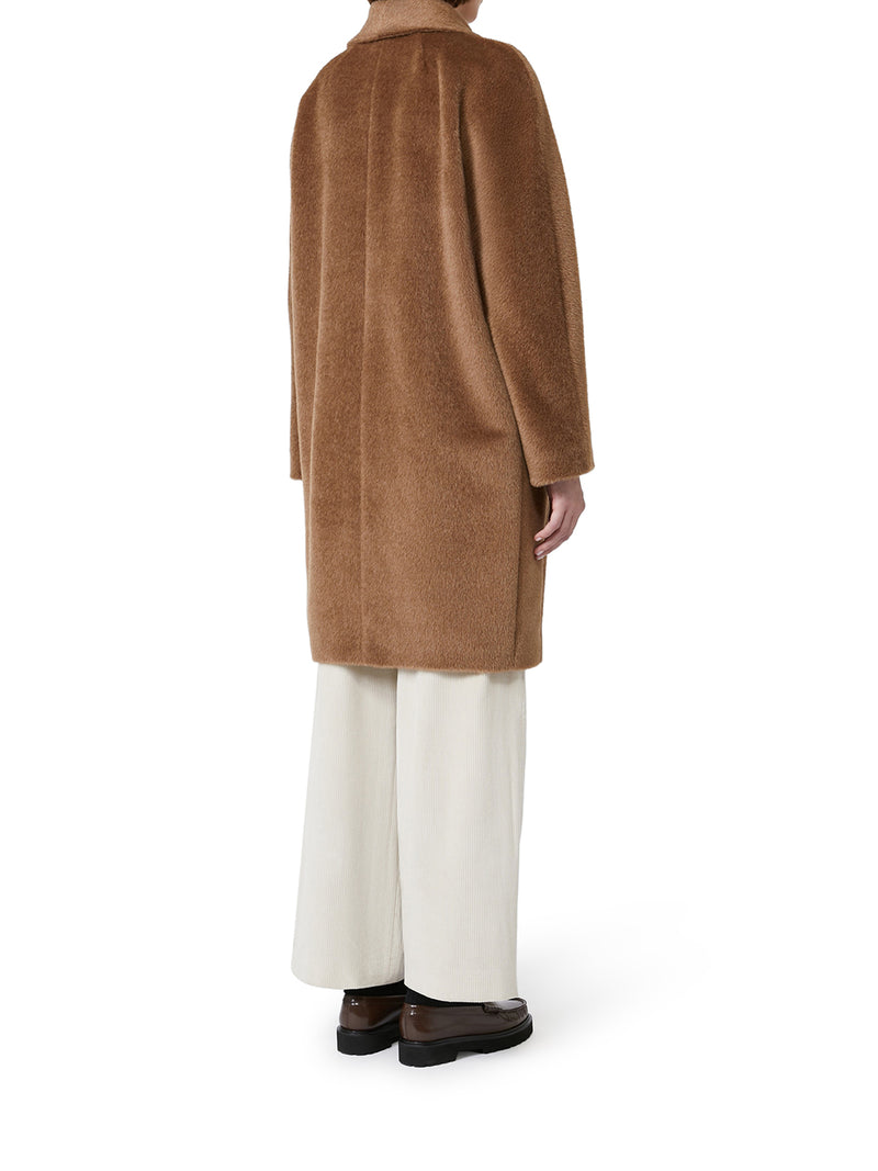 MIDI COAT IN WOOL AND ALPACA