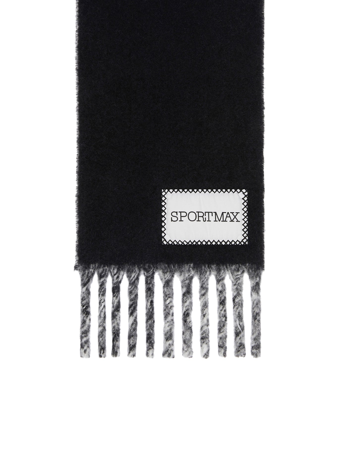 TWO-TONE SCARF WITH FRINGES