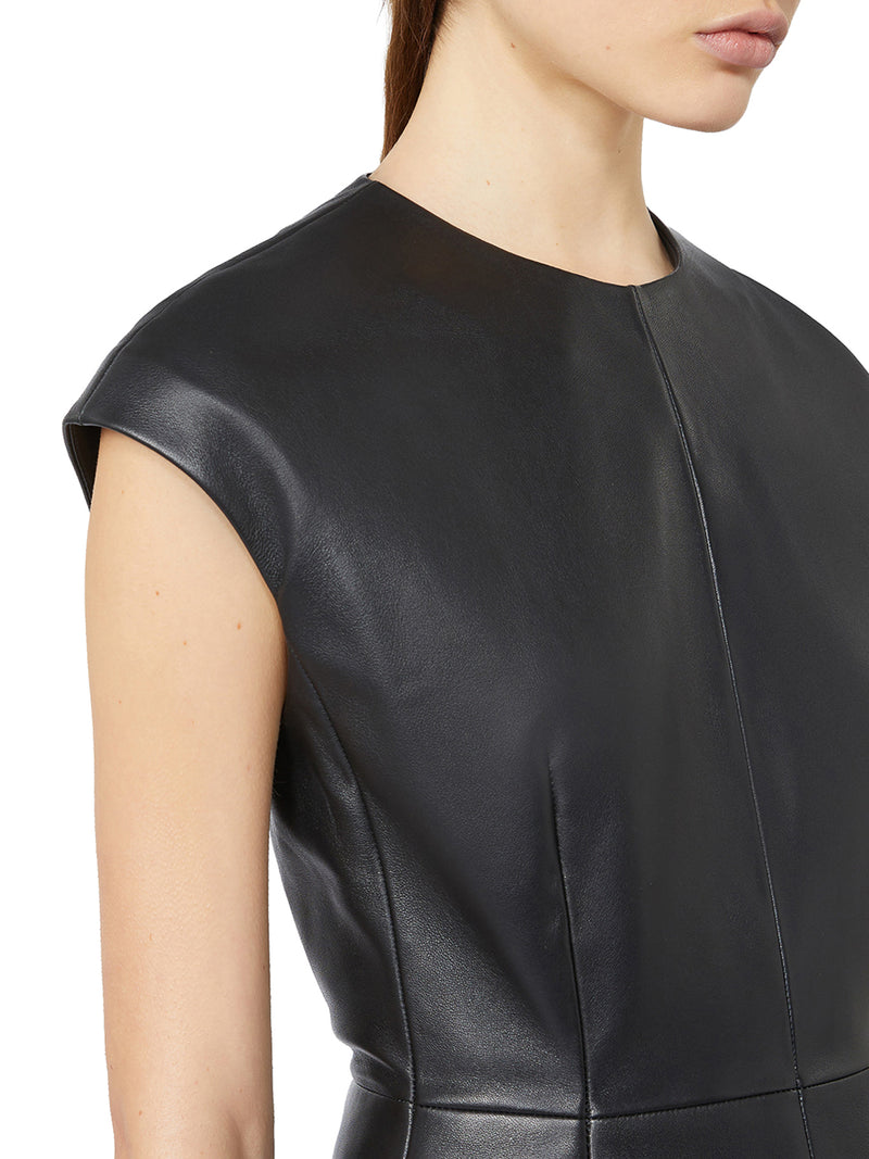 SLEEVELESS NAPPA DRESS