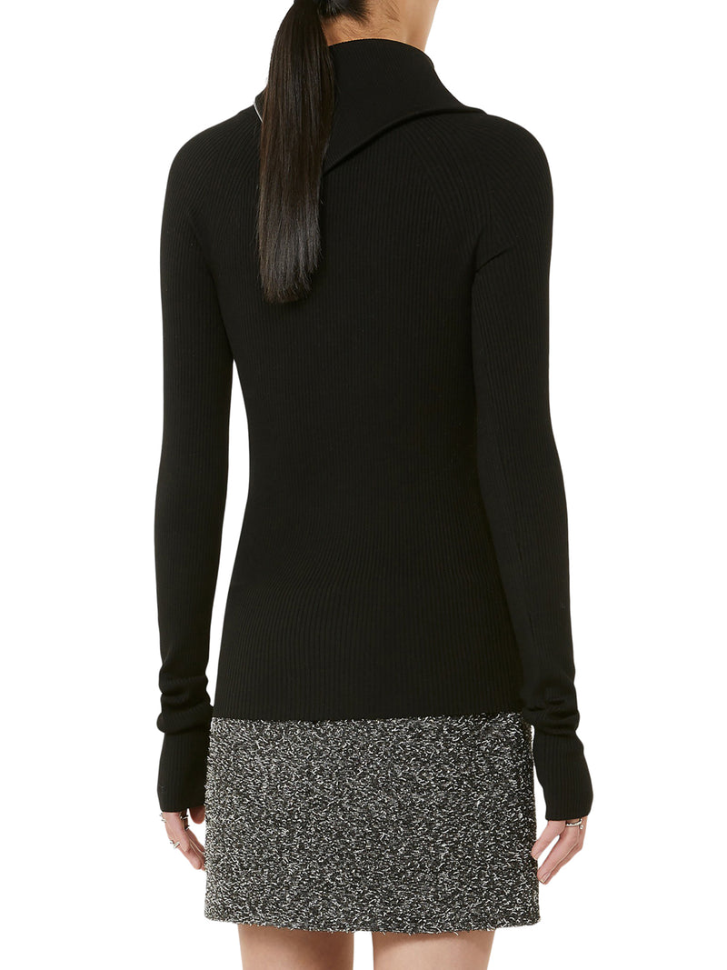 PINNA HIGH NECK SWEATER WITH ZIP