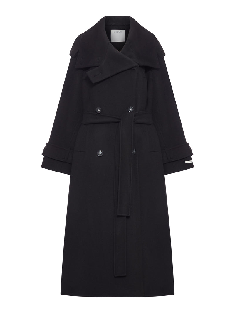 YOLE TRENCH COAT IN PURE WOOL DOUBLE