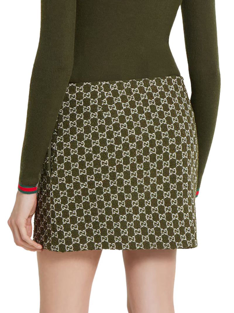 MINI SKIRT IN GG BOUCLÉ COTTON