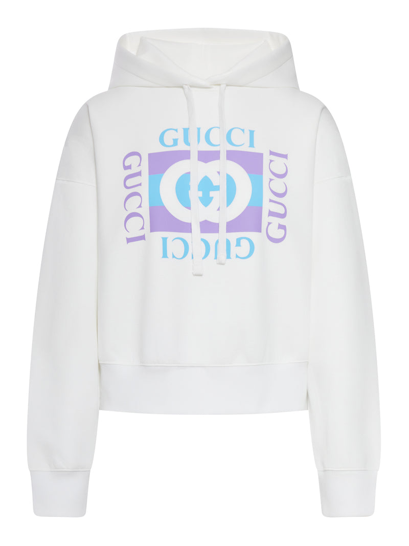 PRINTED COTTON HOODIE