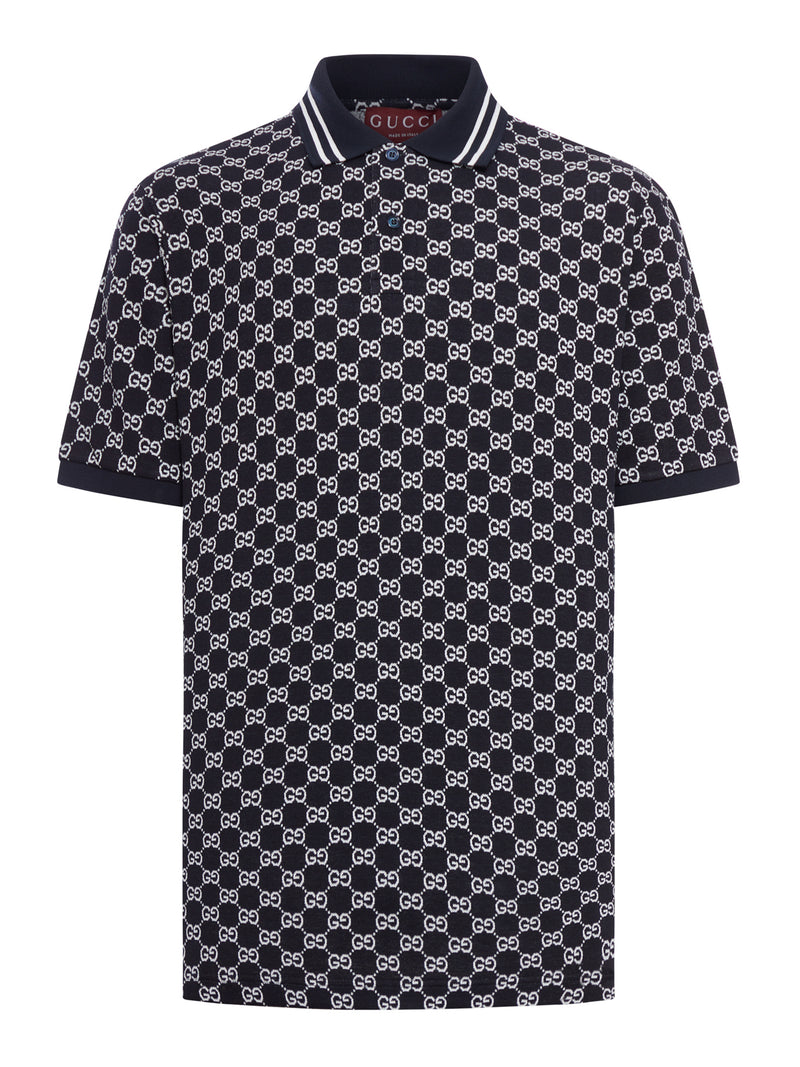 GG JACQUARD COTTON PIQUET POLO