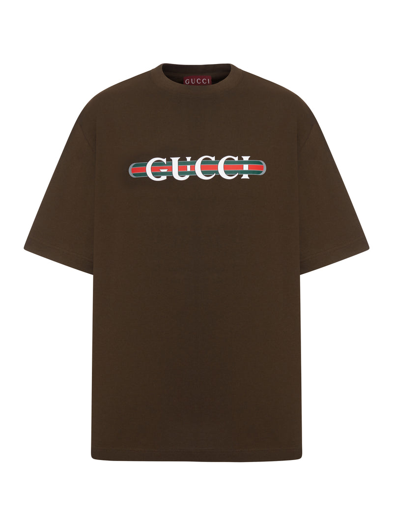 HEAVY COTTON JERSEY T-SHIRT WITH PRINT