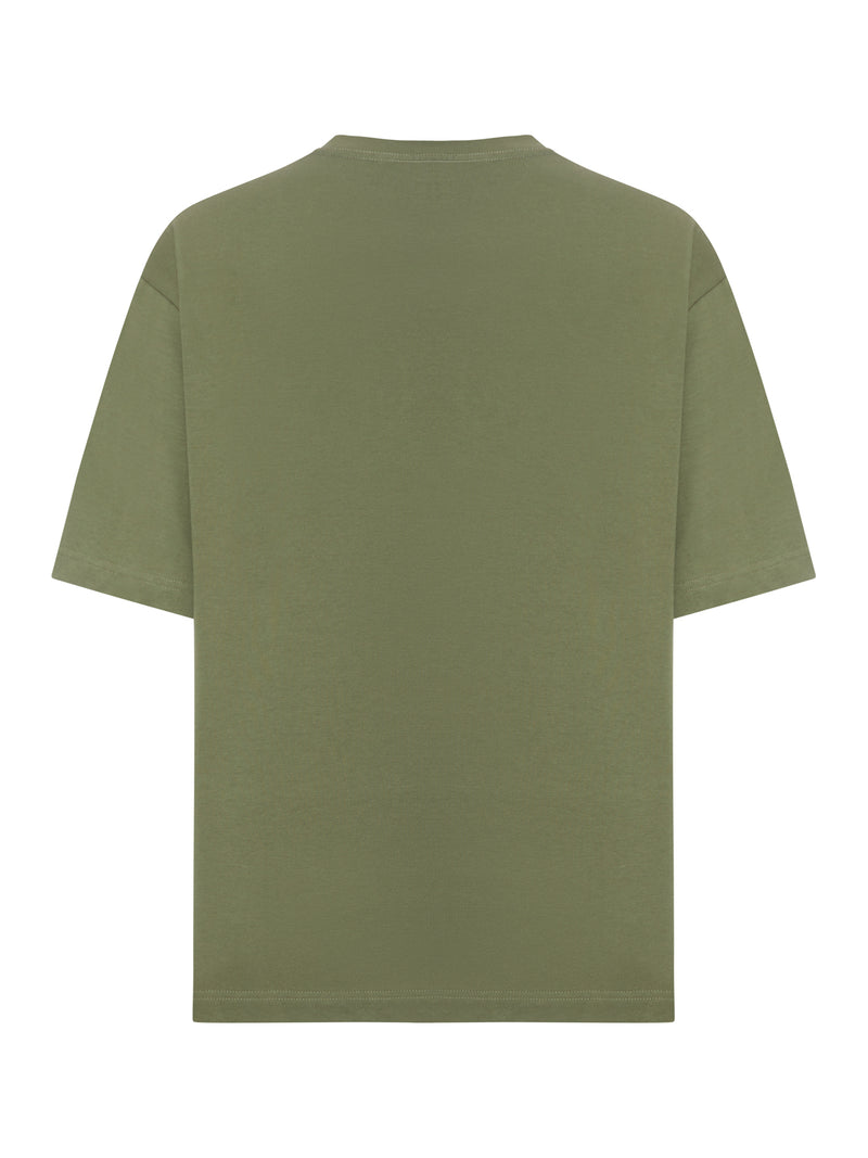 HEAVY COTTON JERSEY T-SHIRT WITH PRINT