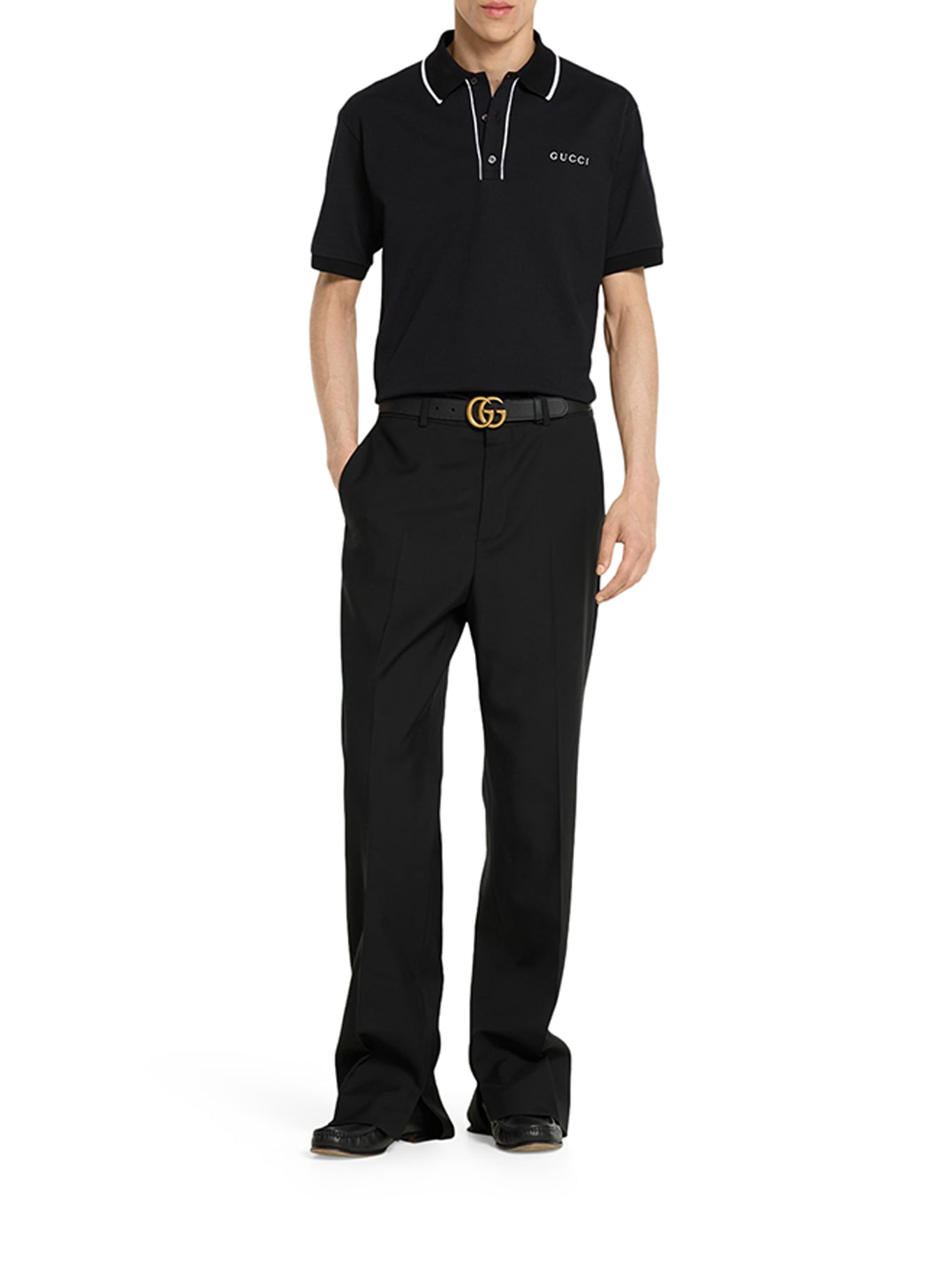 COTTON PIQUET POLO WITH EMBROIDERY