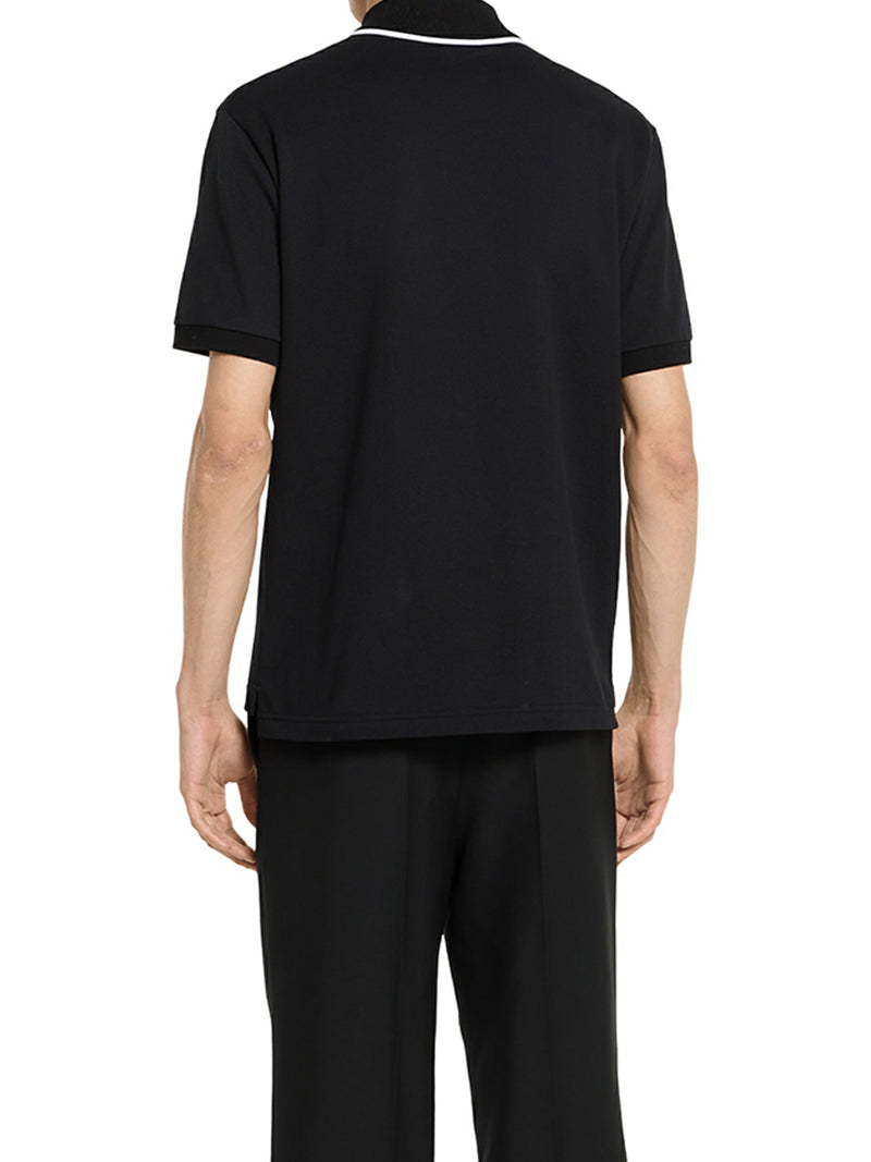 COTTON PIQUET POLO WITH EMBROIDERY