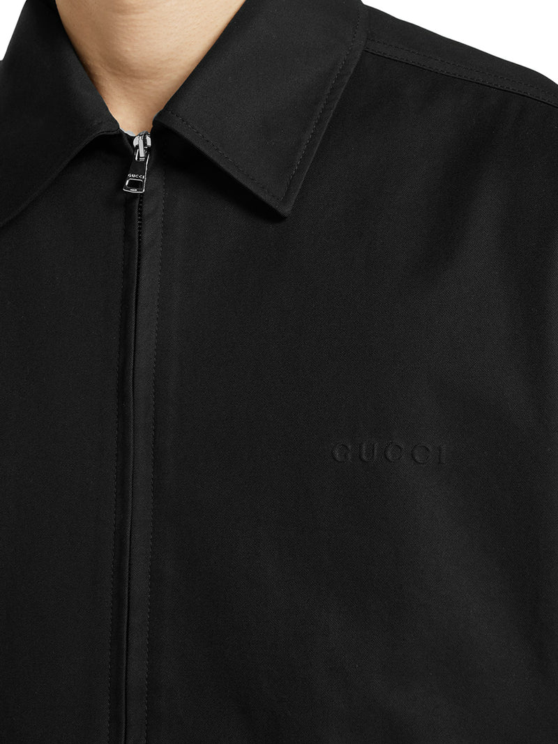COTTON TWILL JACKET WITH WEB DETAIL