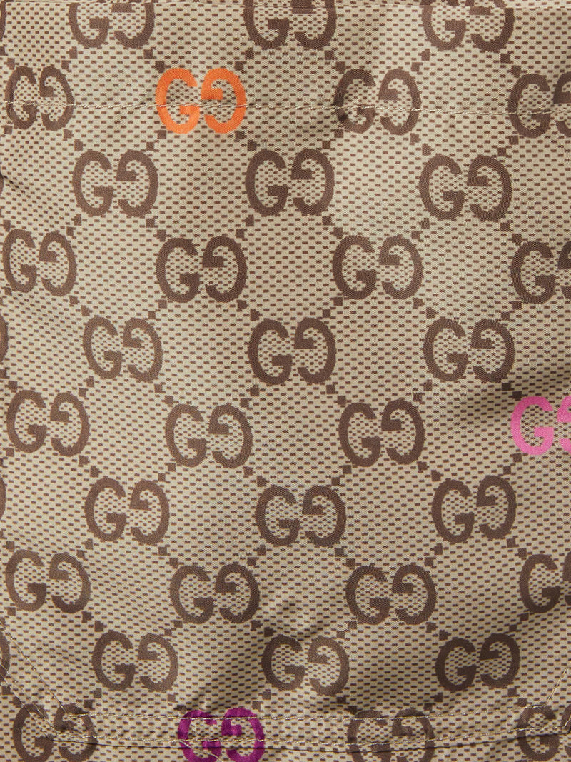 PRINTED TECHNICAL POPLIN SWIMSUIT