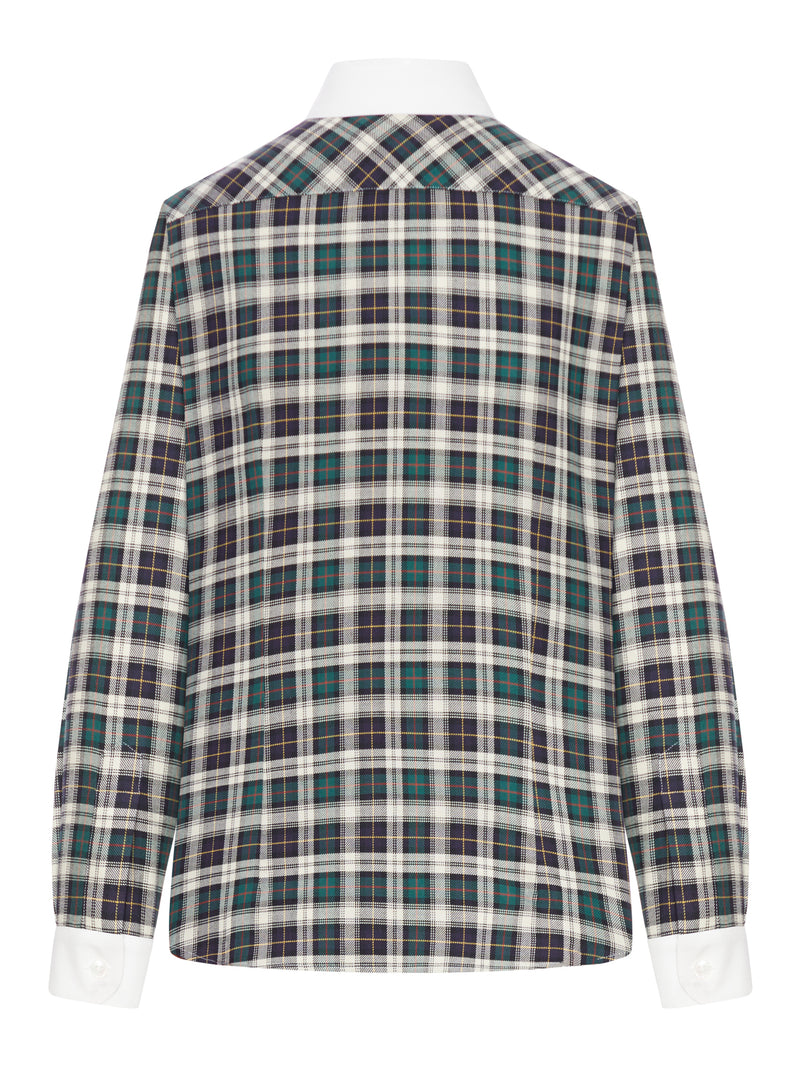 COTTON SHIRT WITH TRIOMPHE LOGO