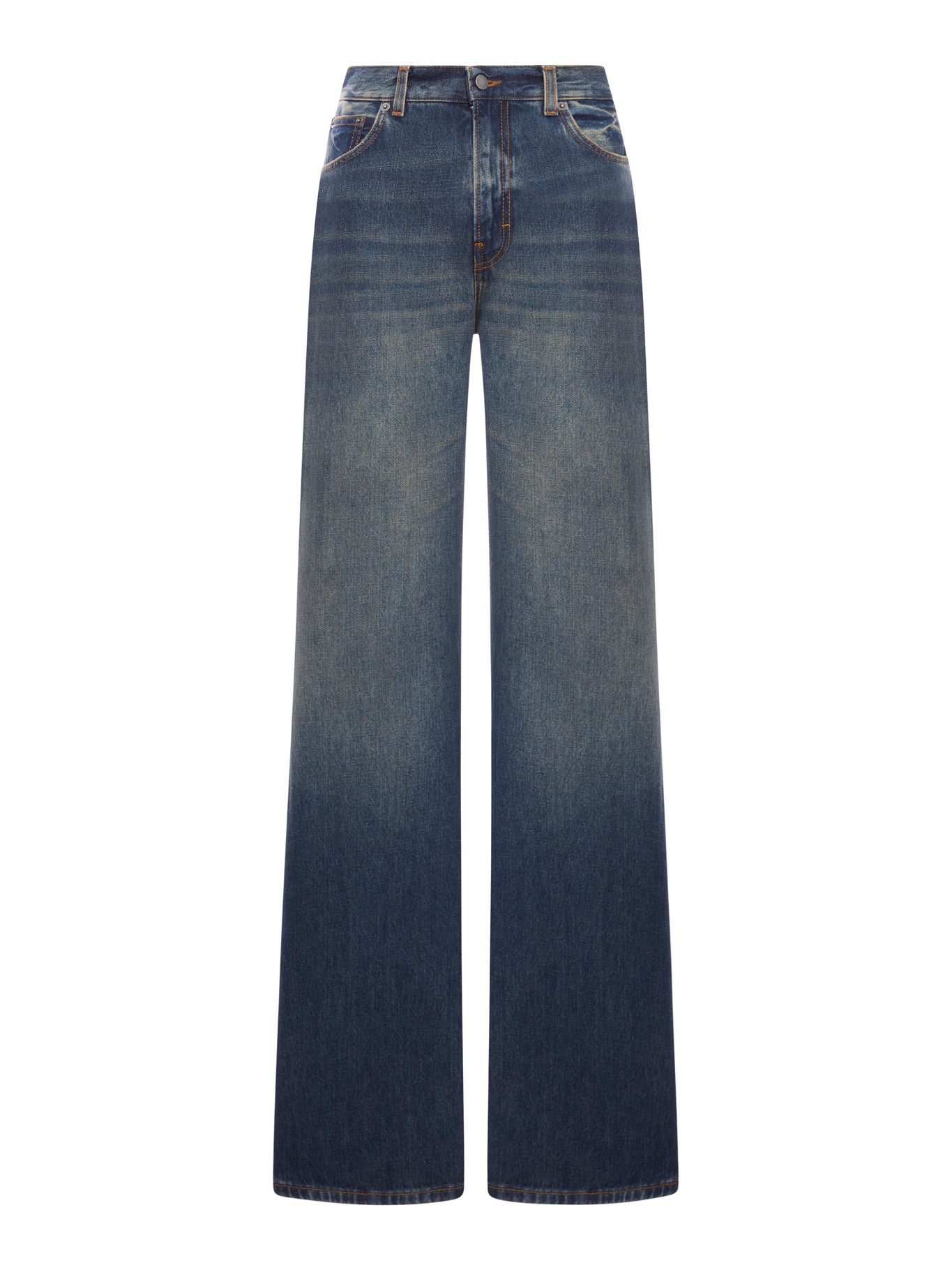 JEANS WIDE LEG KOREA INTENSE BLUE