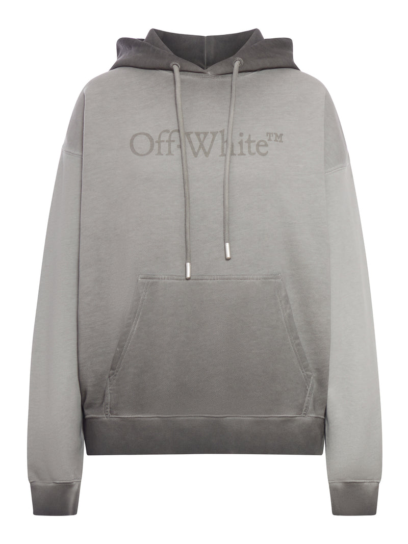 HOODIE IN COTTON WITH DEGRADED EFFECT