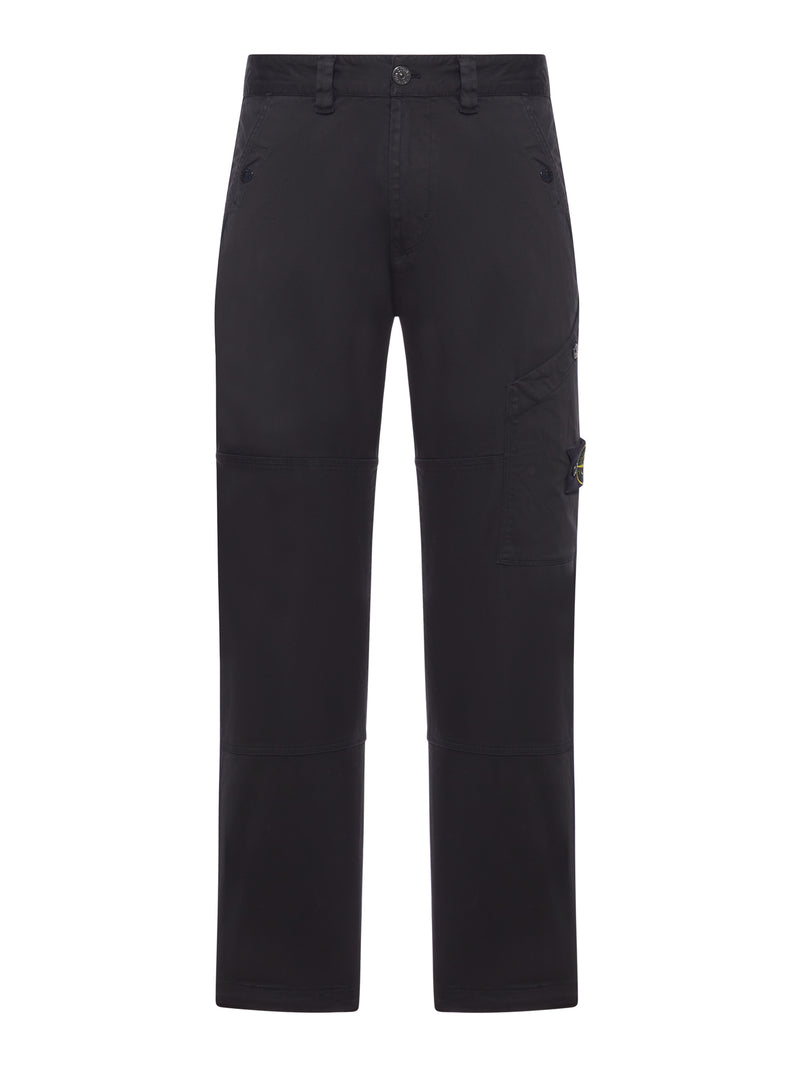REGULAR COTTON TROUSERS WITH LOGO
