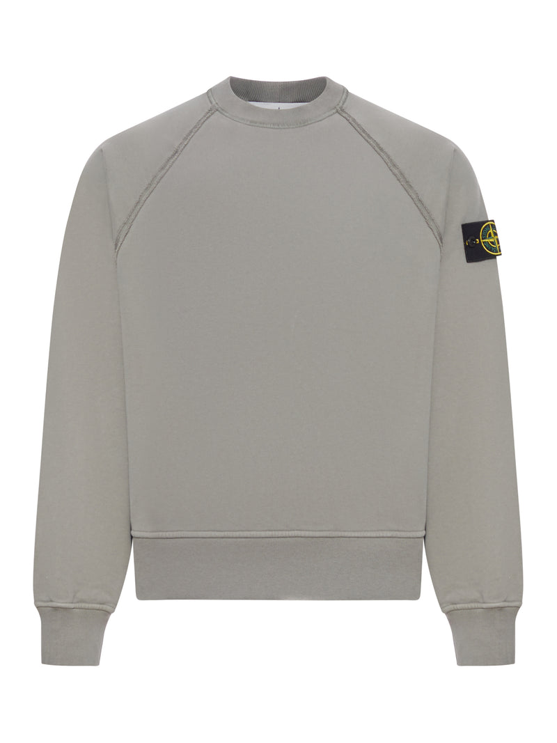 CREW NECK SWEATSHIRT IN ORGANIC BRUSHED COTTON