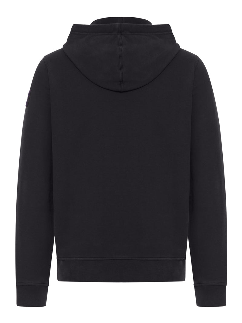 COTTON HOODIE WITH COMPASS LOGO