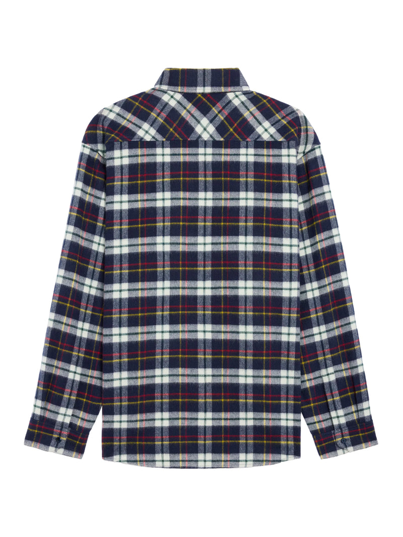 SOFT CHECKED BRUSHED WOOL SHIRT