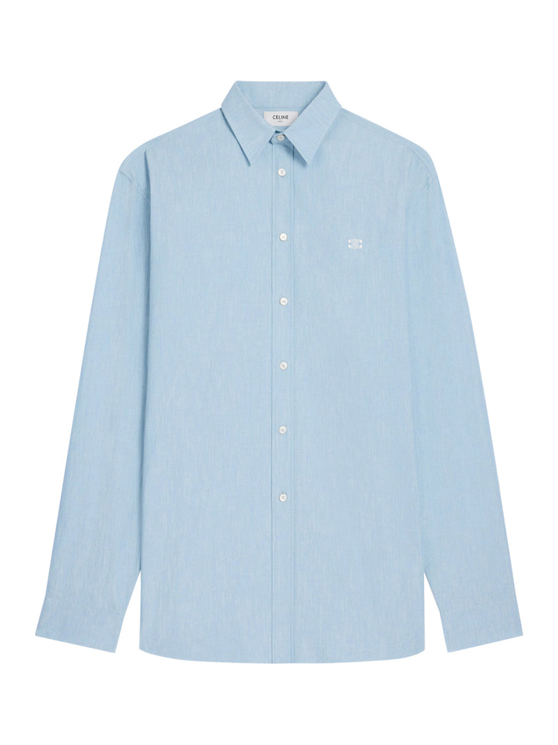 loose cotton chambray shirt