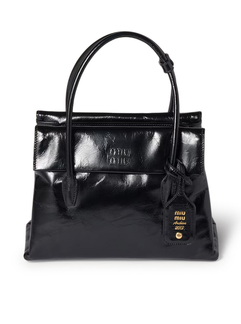 SOLITAIRE BAG IN SHINY LEATHER