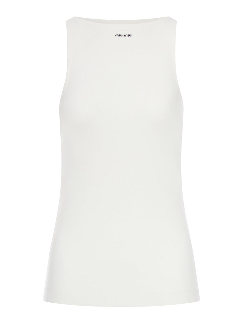 COTTON KNITTED TANK TOP