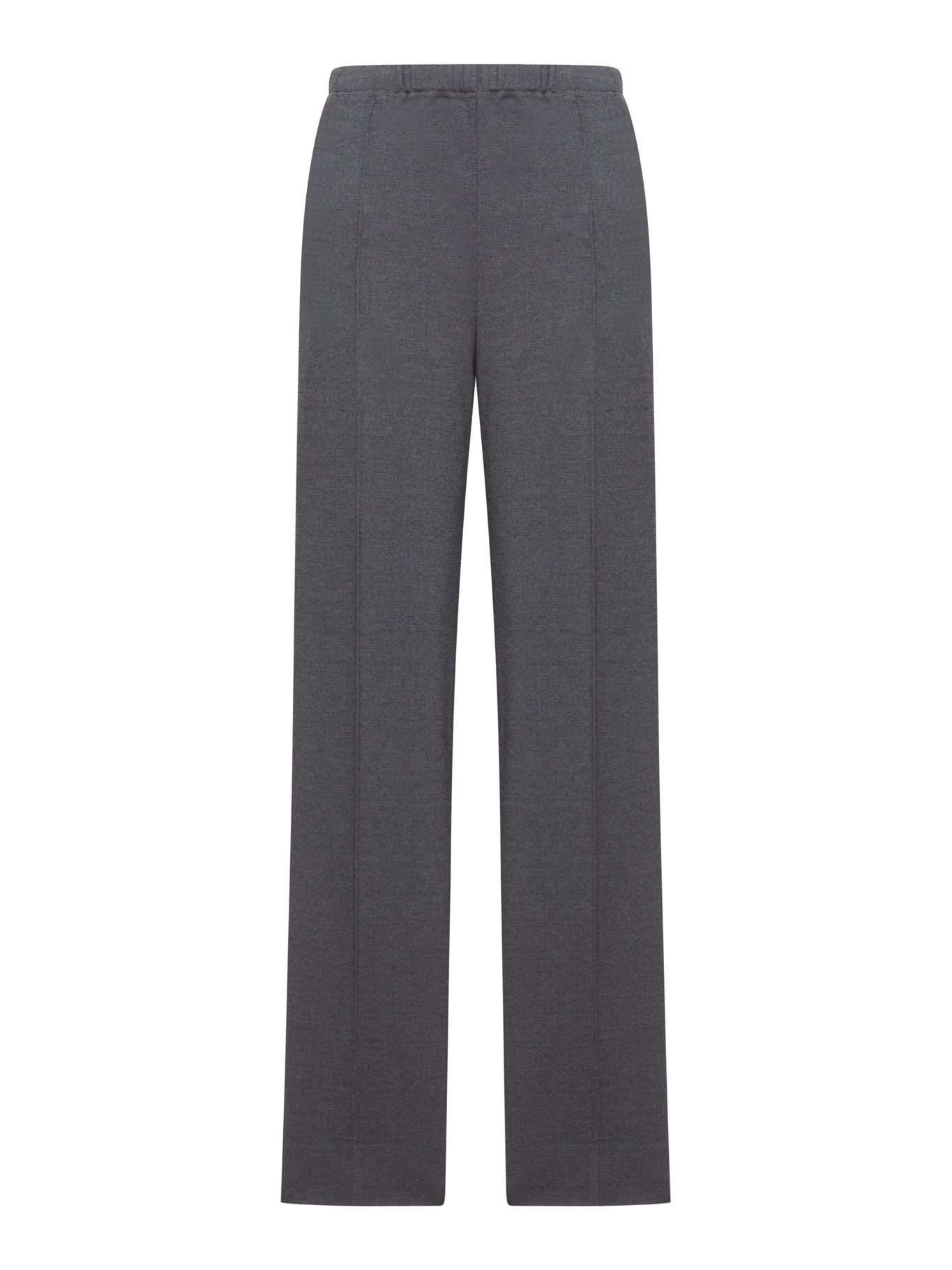 KNIT TROUSERS WITH FABRIC STITCH