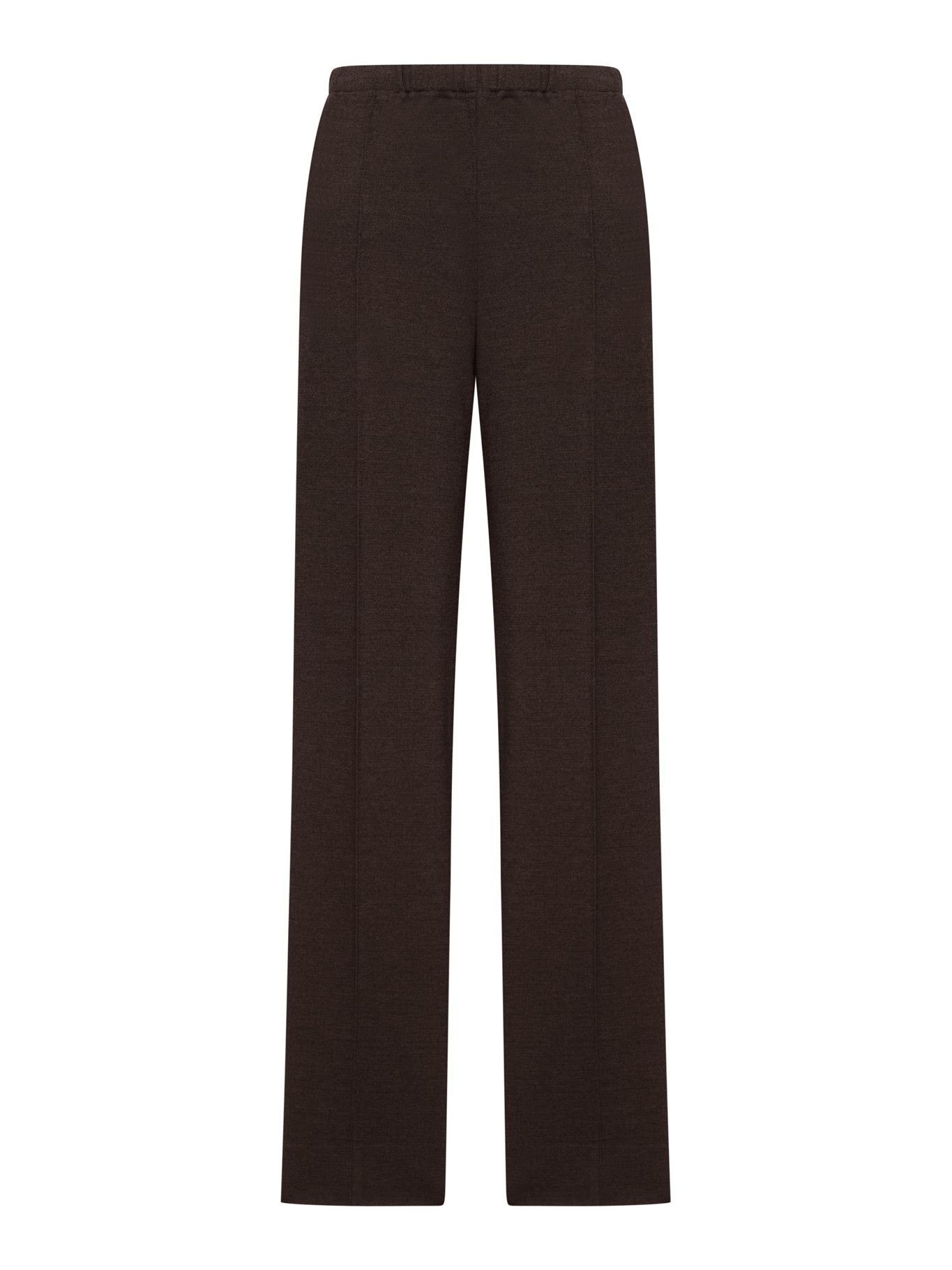 KNIT TROUSERS WITH FABRIC STITCH