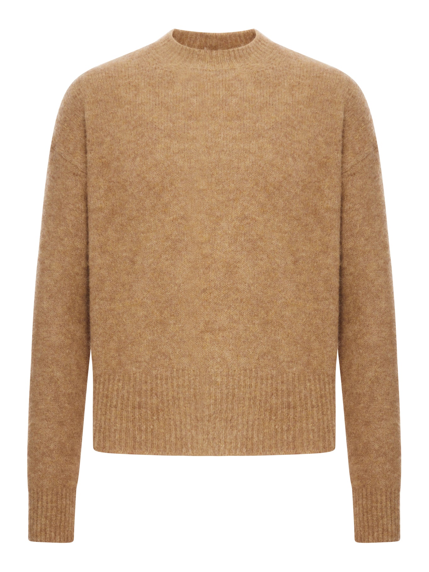 CREW NECK ALPACA WOOL SWEATER