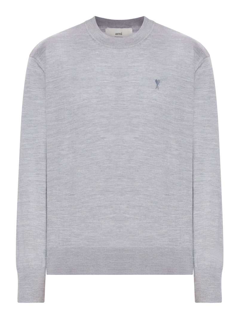 AMI DE COEUR SWEATER IN EXTRAFINE WOOL AND SILK