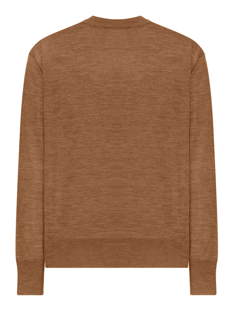 AMI DE COEUR SWEATER IN EXTRAFINE WOOL AND SILK