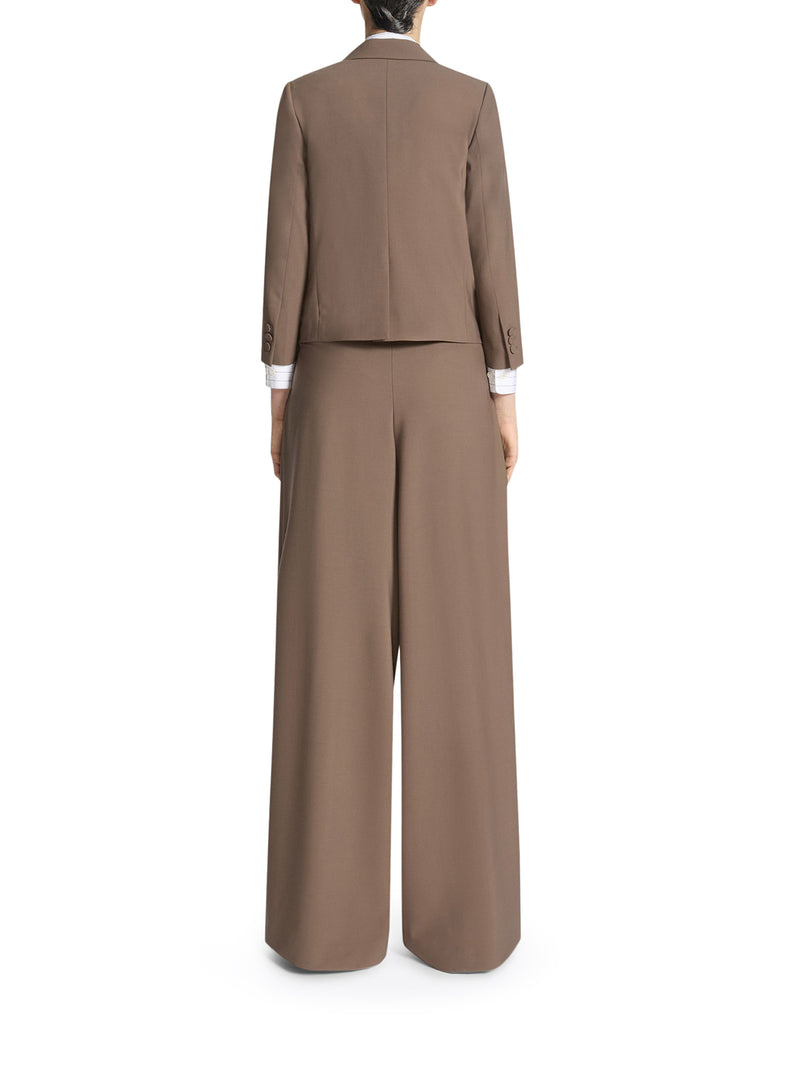 CROPPED WOOL BLEND BLAZER