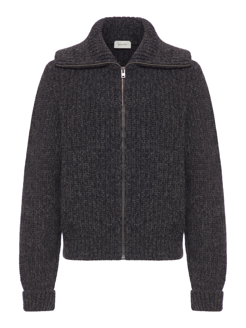 ALPACA ZIP-UP CARDIGAN