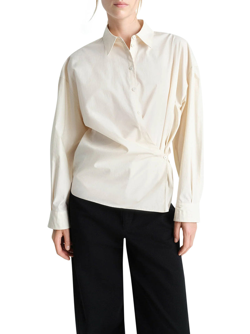 STRAIGHT TWISTED COLLAR SHIRT