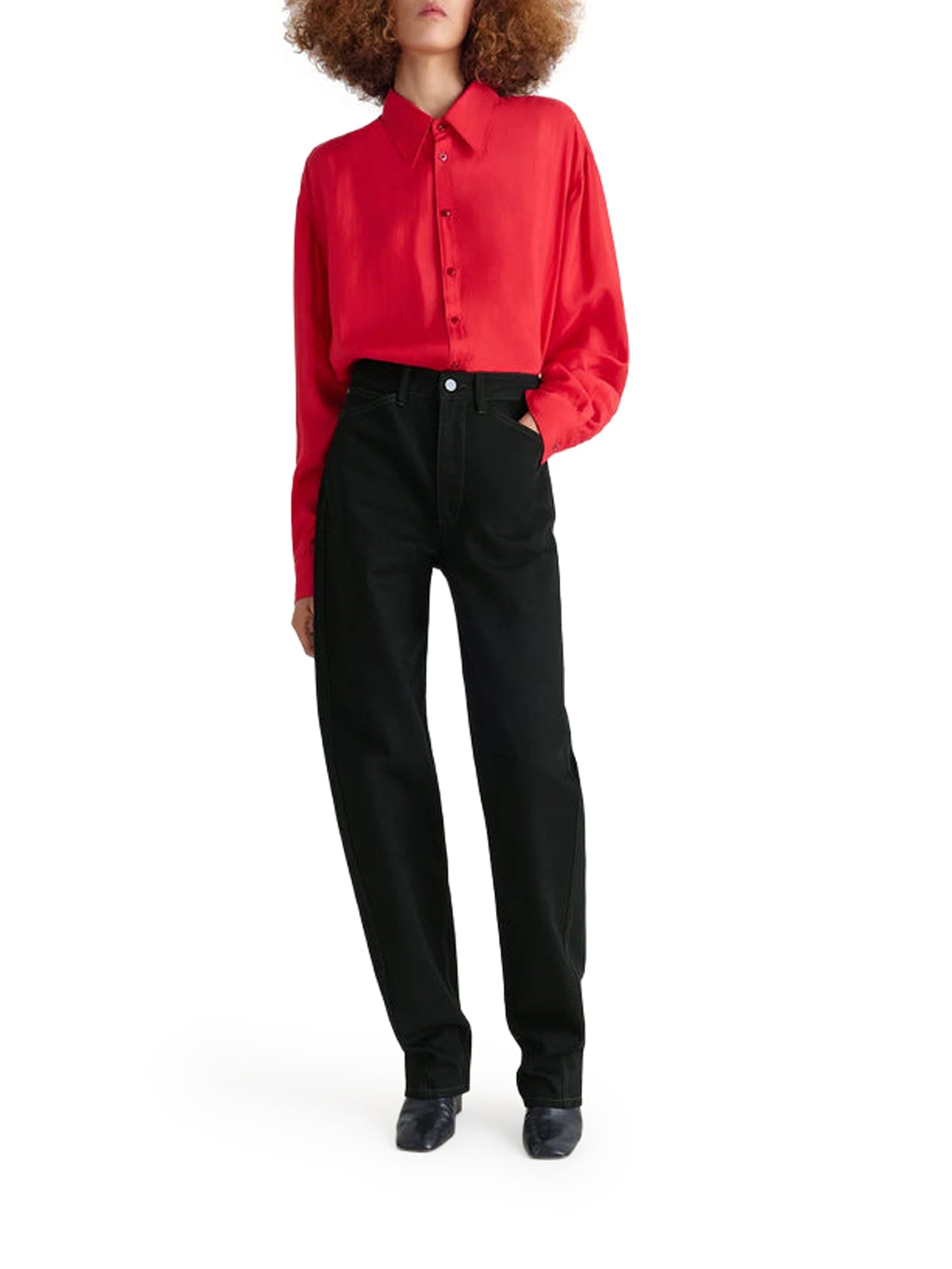 FIVE POCKETS TWISTED PANTS