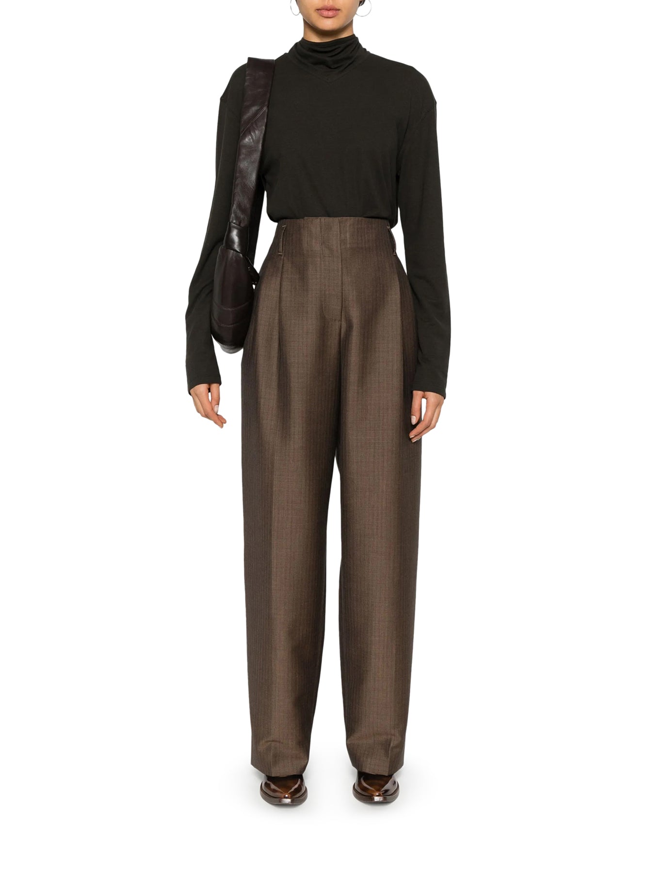 LONG SLEEVED TOP WITH SCARF DETAIL