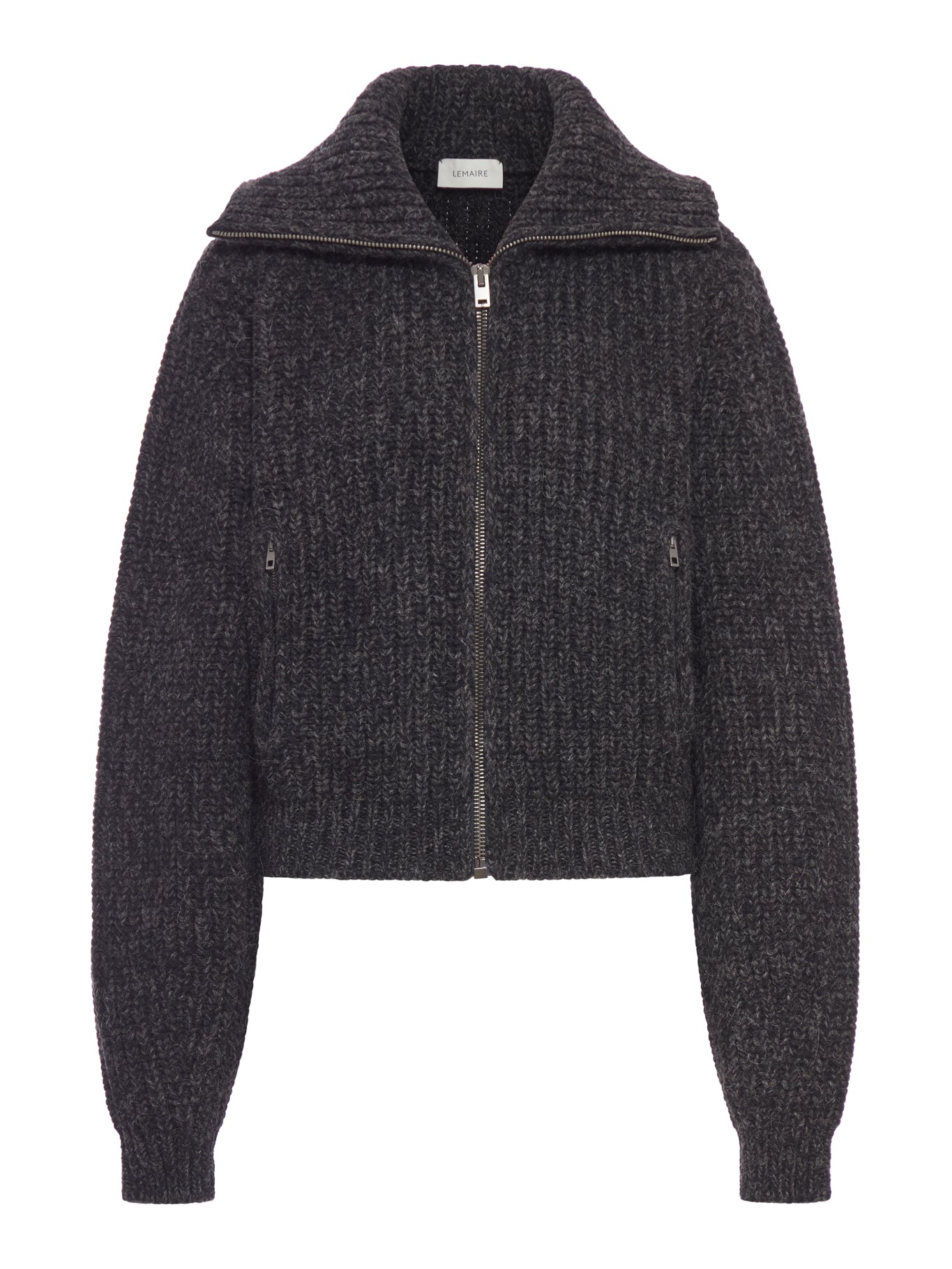 ALPACA ZIP-UP CARDIGAN