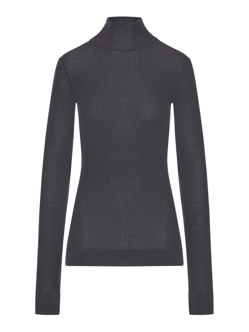 HIGH NECK WOOL SWEATER