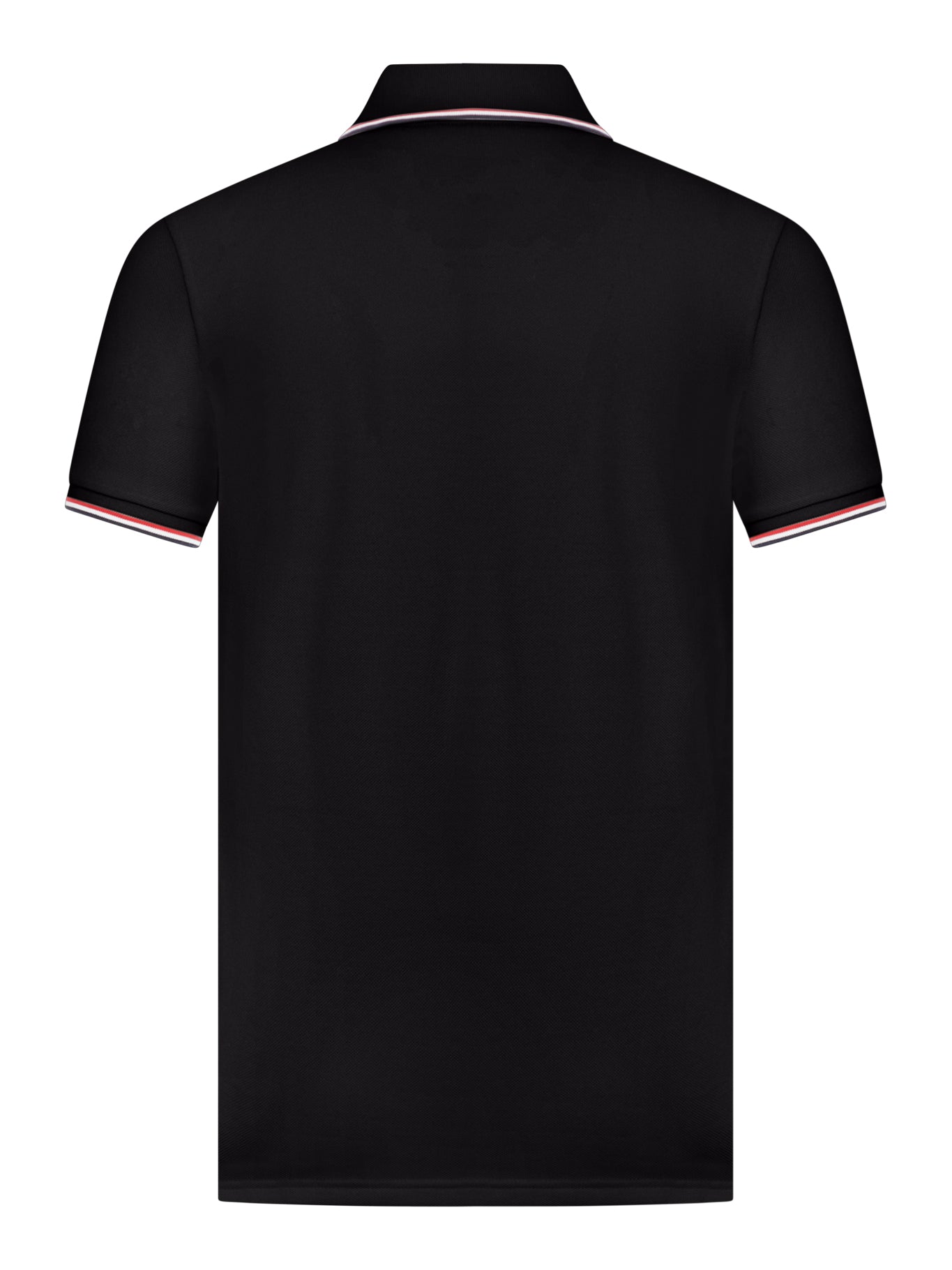 COTTON PIQUET POLO SHIRT WITH TRICOLOUR FINISHES