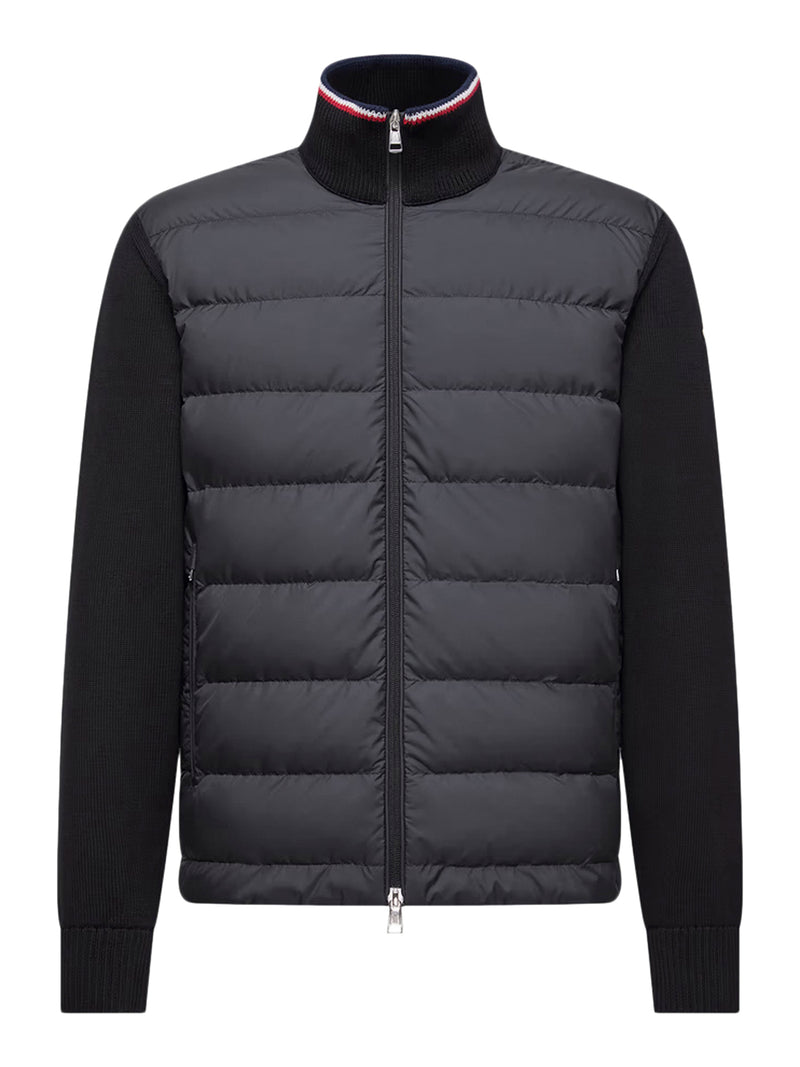 COTTON PADDED CARDIGAN WITH ZIP