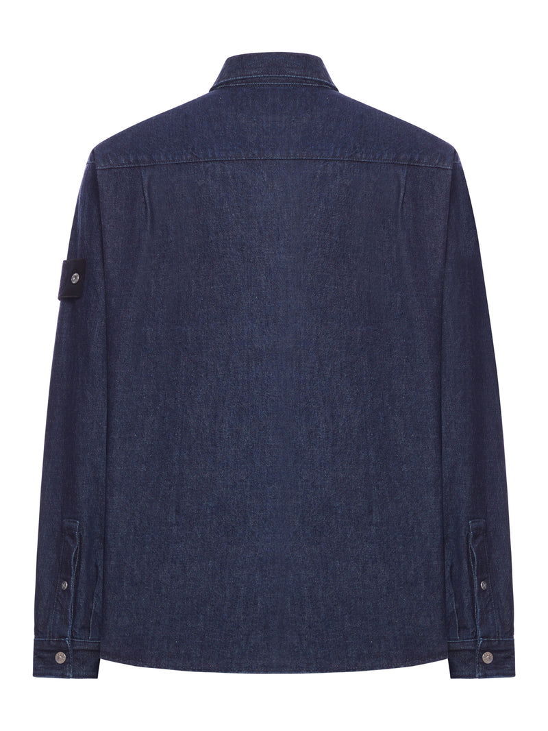 DENIM SHIRT WITH PATCH POCKETS