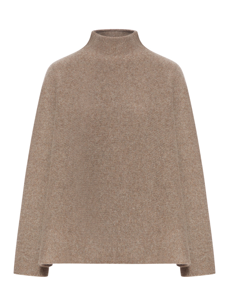 CASHMERE HIGH NECK SWEATER